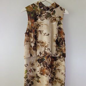 Jones of New York - Fall Floral Sleeveless Dress